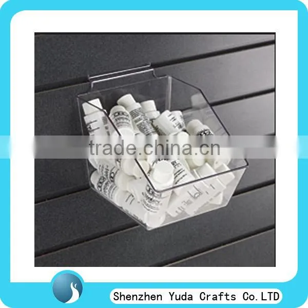 acrylic slat-wall fittings storage bins slat-wall accessories acrylic