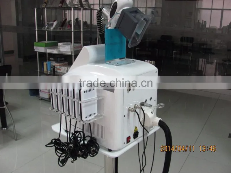Vacuum Roller Massage & Cooling Fat Handpiece &6 Diode Laser Weight Loss Machine