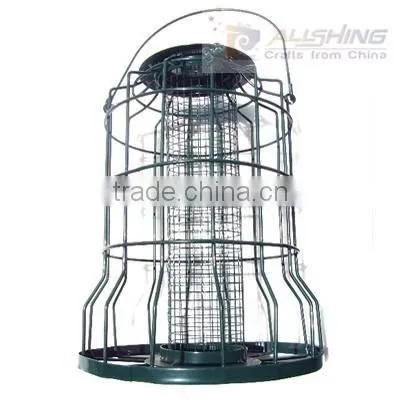 Wholesale Metal Hanging Finch Birdfeeder Wild Bird Seed Feeder Squirrel Proof Cage