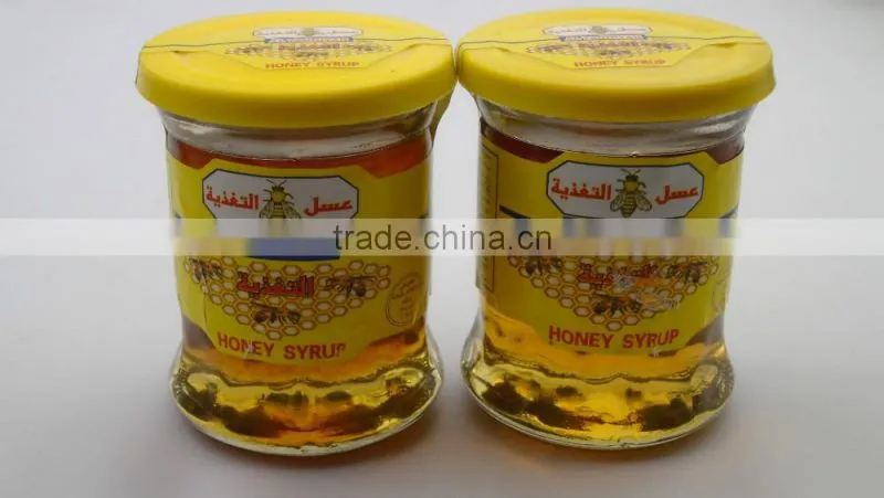 new shelves 80g glass cup bottle honey syrup hot sell
