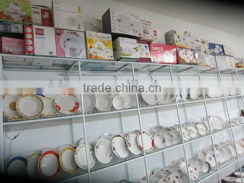 white ceramic wave plate, ceramic cut edge plate with customzied decal, Wholesale Tableware Ceramic Plate