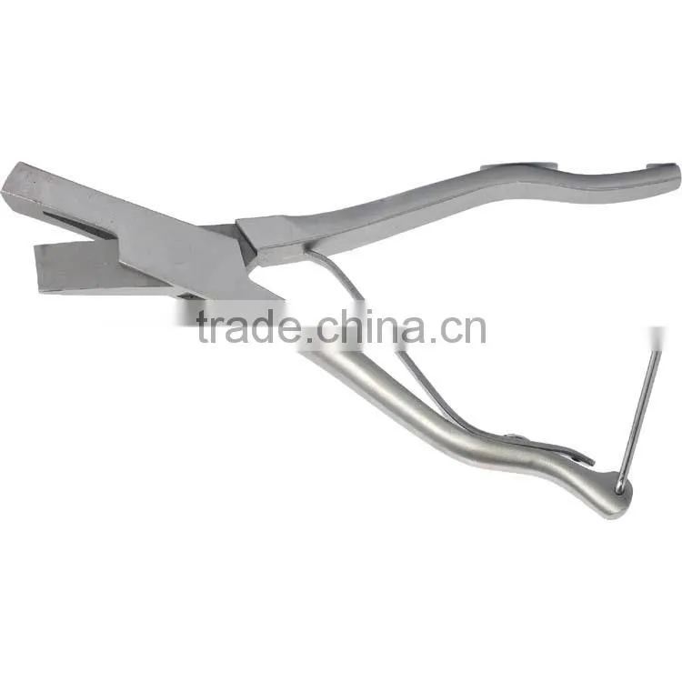 Veterinary instrument ear marking pliers U/V Cut stainless steel pig ear notcher plier