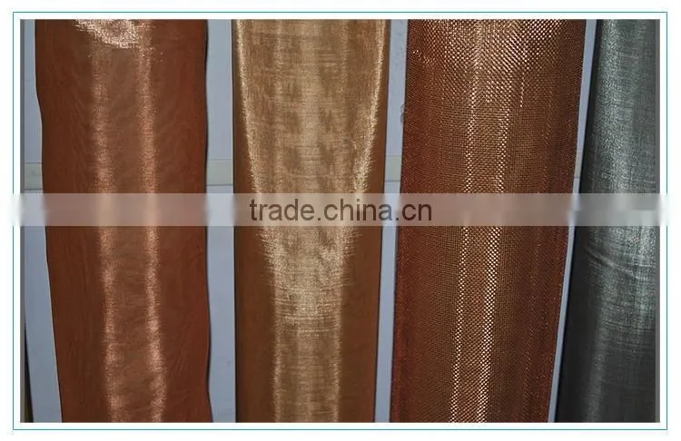 220 Mesh Plain Weave Brass Wire Mesh Filtering Mesh
