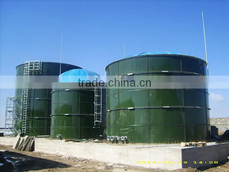 biogas storage tanks for gas disposal system glass fused to steel tanks, beer fermenter tank