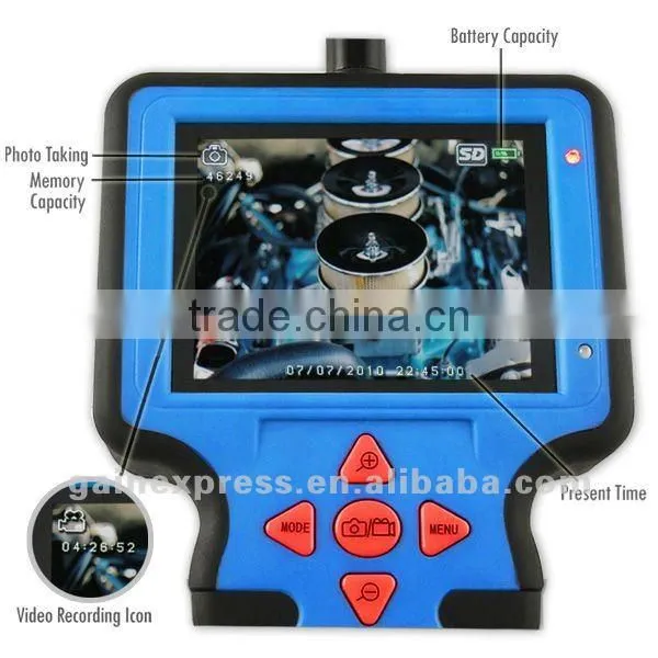 2-Way Industrial Rotation 3Meter 3M Borescope Endoscope Snake Scope 5.5mm Diameter Video Inspection Camera + 6x Magnification