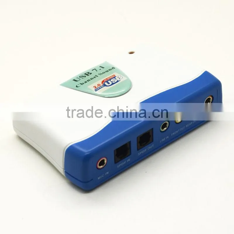 USB 7 1 channel audio input sound cards usb