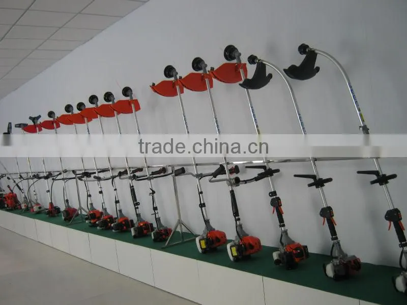 bent type portable lawn mower with two shafts