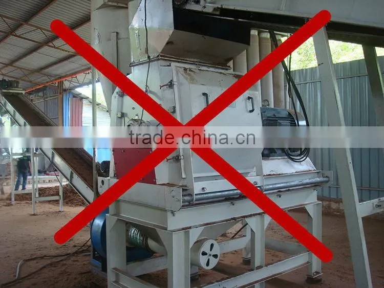 Cut palm EFB Long fibre to short quickly