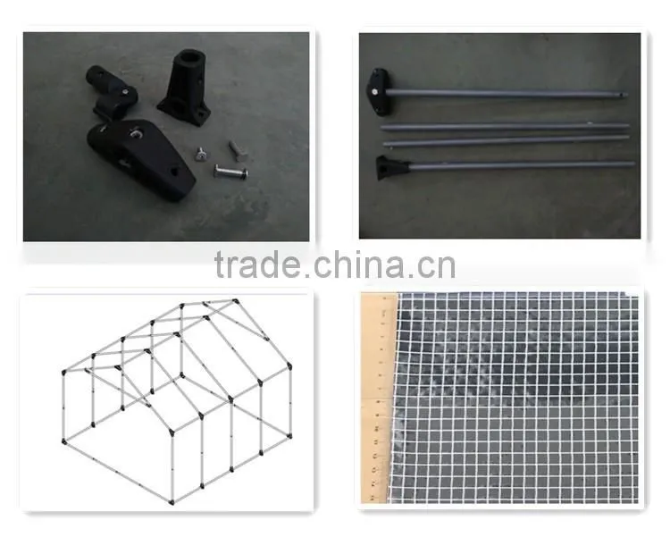 Fashion Design Steel Tube Transparent PVC Garden Grow Ten