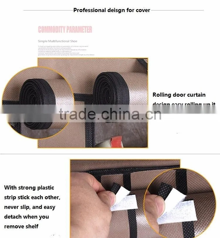 10 TIER CANVAS FABRIC SHOES RACK SHOE STORAGE CABINET RAIL ORGANISER ZIPPER STAND