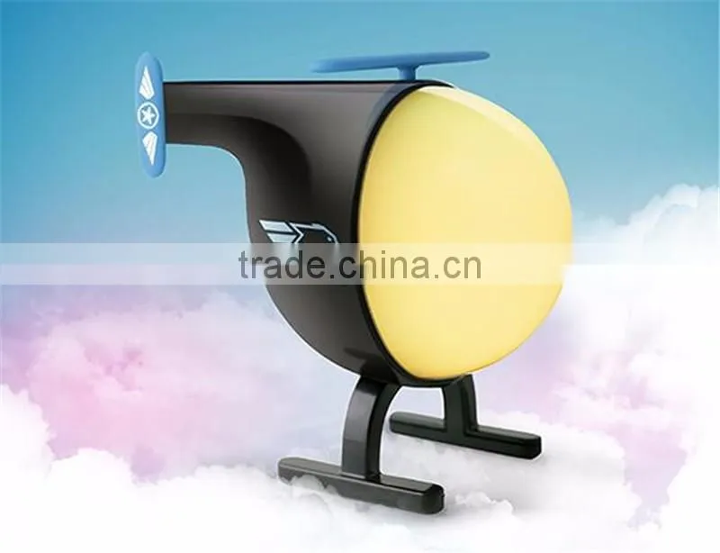 Night light aircraft Creative lamp for children to sleep The bedside night light helicopter LED charging Nightlight