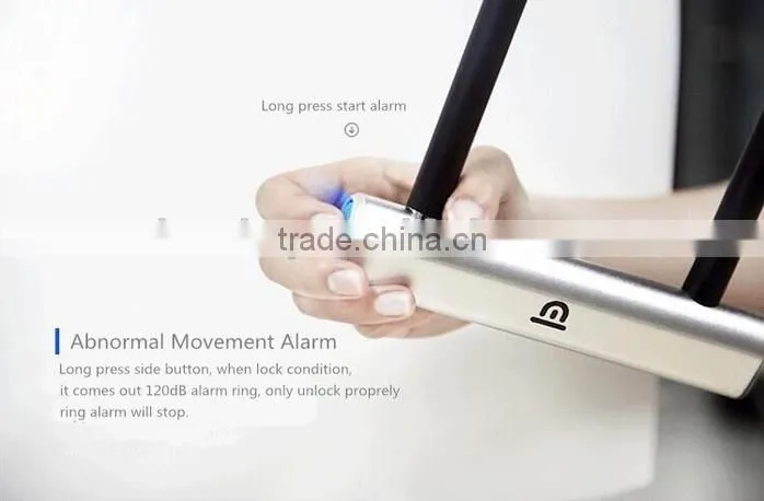 2016 new product bluetooth smart U lock smart anti theft door/bikes lock with smart phone control