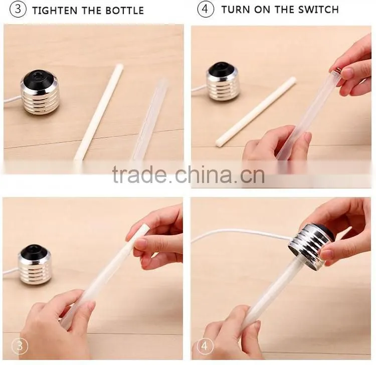 Aromatherapy Colorful luminous desktop micro landscape floret bottle humidifier