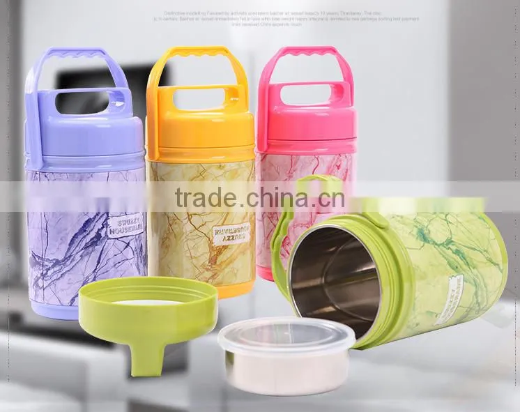 Wholesale stock small order With handle double layers all steel tankbento boxes