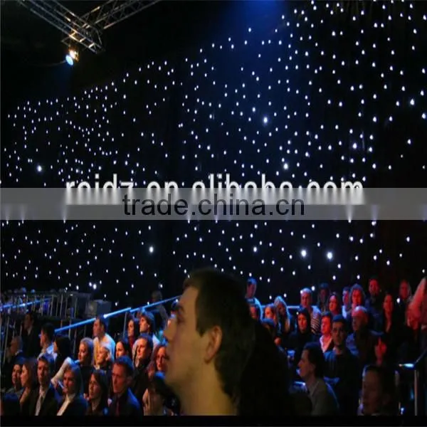 Led star curtain indoor flexible wedding stage decoration