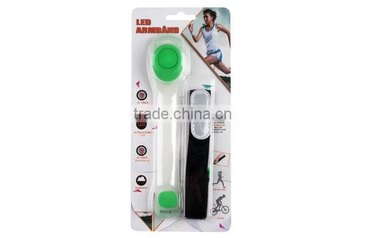 Custom color wholesale personalized TPU flashing reflective led armband