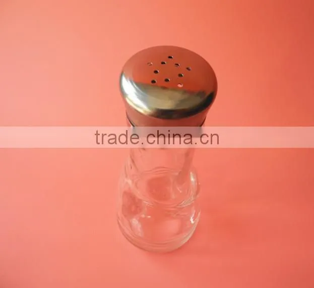 high salt sugar pepper herbs glass storage bottle with sifter covers