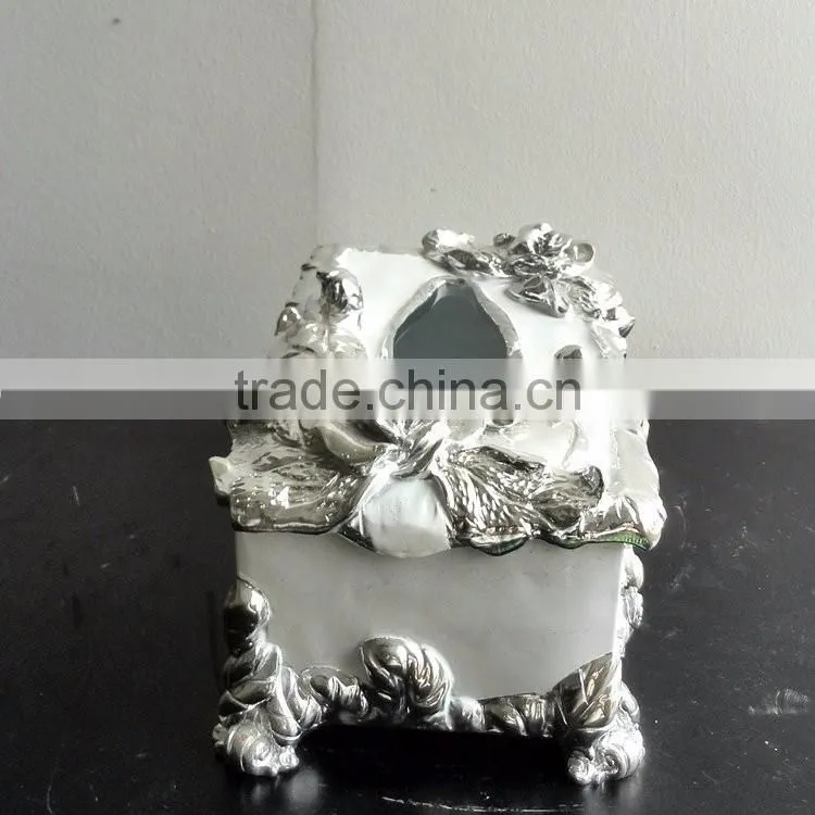 Polyresin tissue box