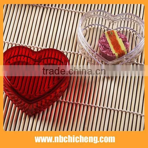 2015 Creative Plastic Heart Shape Lovely Storage Box