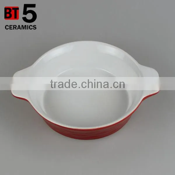 BT5-SD09R ceramic Italian Baker with Handles