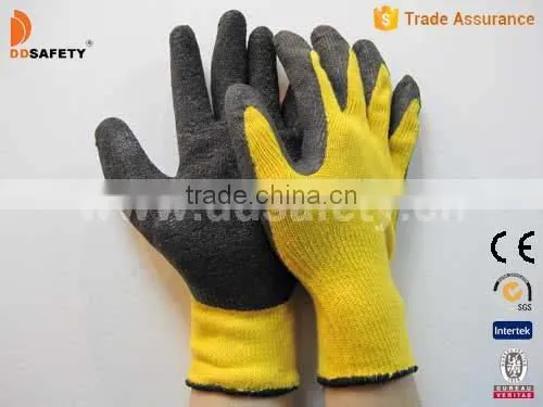 DDsafety Hot Sale 10Gauge T/C Gloves With Orange Latex Coating Working Gloves