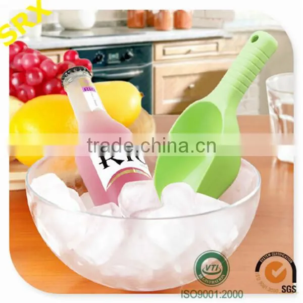 OEM Multi-use colorful high qualtiy plastic ice bucket scoop for sale, custom plastic ice scoops