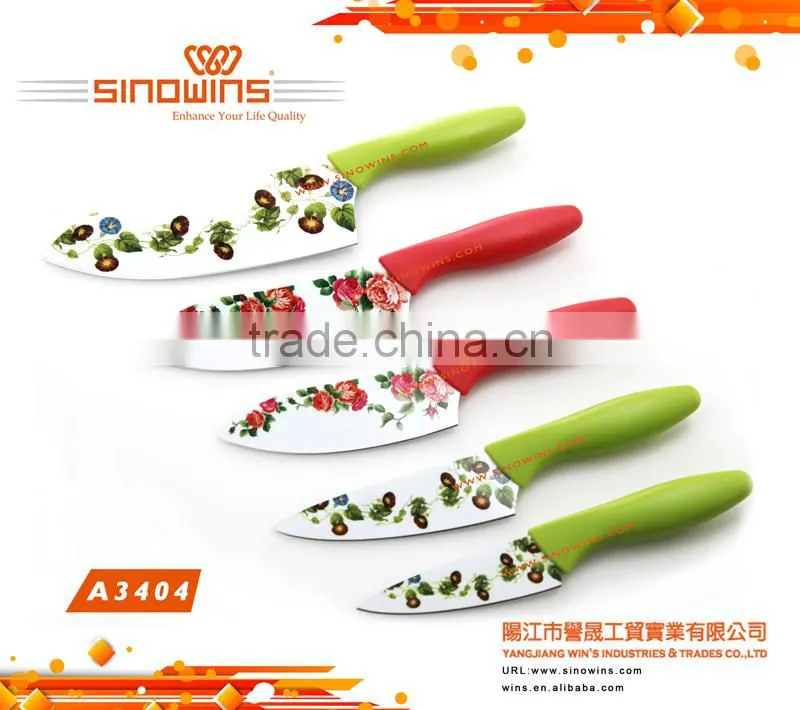 Best Price 5pcs Non-stick Coating Knife Set