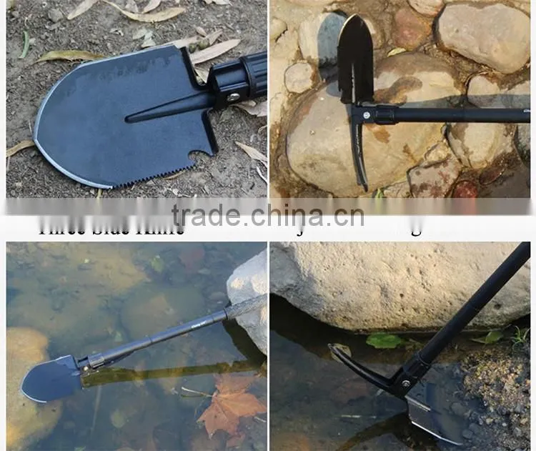 Small Best Narrow Handle Long Handle Military Function Heavy Duty Square Carbon Steel Spade Shovel