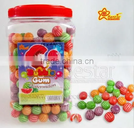 Fruity Flavour Watermelon Shape Bubble Gum