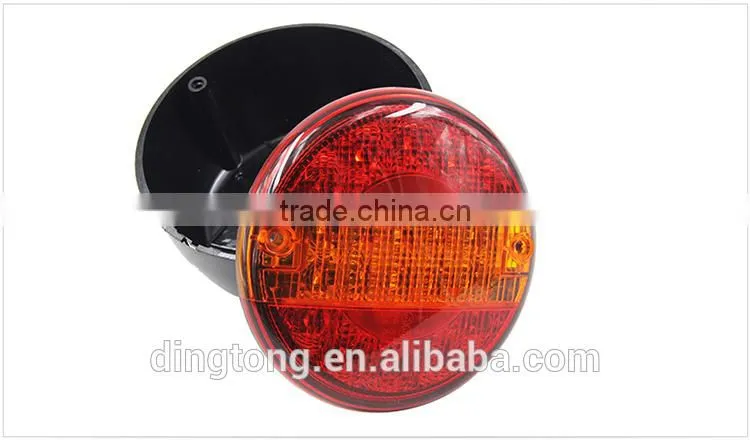 Round led truck and trailer back lamp 12v 24v led rear tail lamps