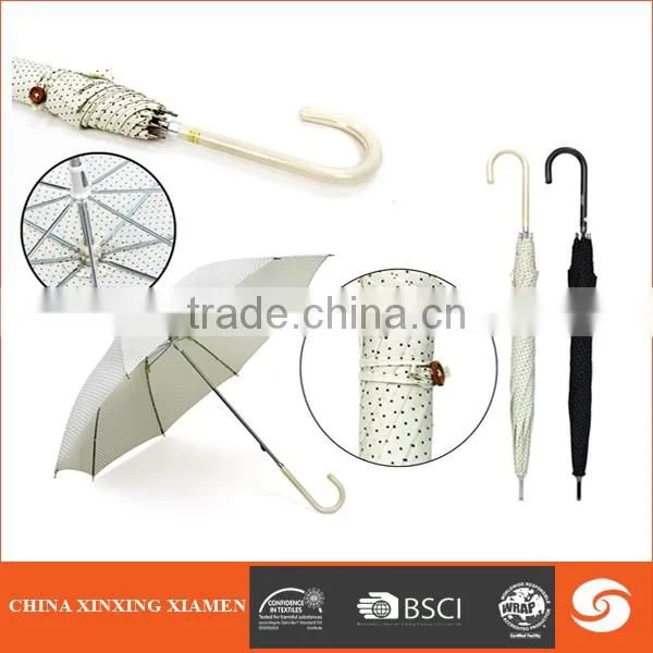 lace umbrella high quality auto open lace straight umbrella