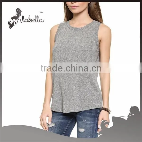 Best selling items color melange tank tops men wholesal