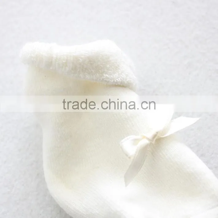 bow high quality kid's fancy socks