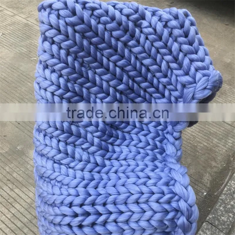 Fashion simplicity style Woolen blanket Super soft coarse wool air-conditioning blanket for Sofa nap blanket