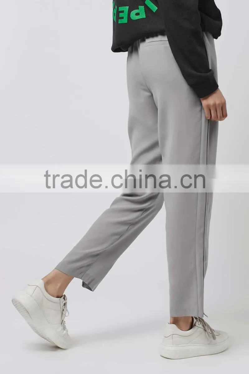 Women casual thin summer elastic waistband joggers, bottoms cropped pant