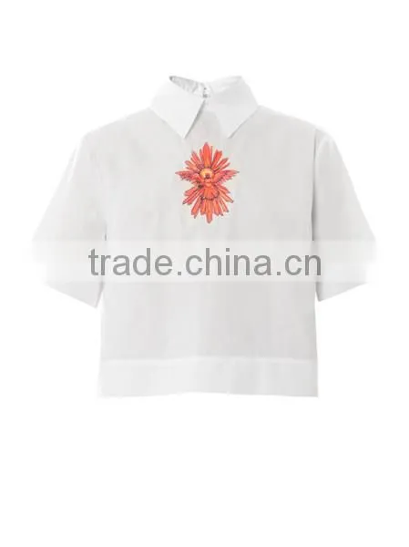 Mini Style Polo Design New Model Shirts Ladies Office Wear