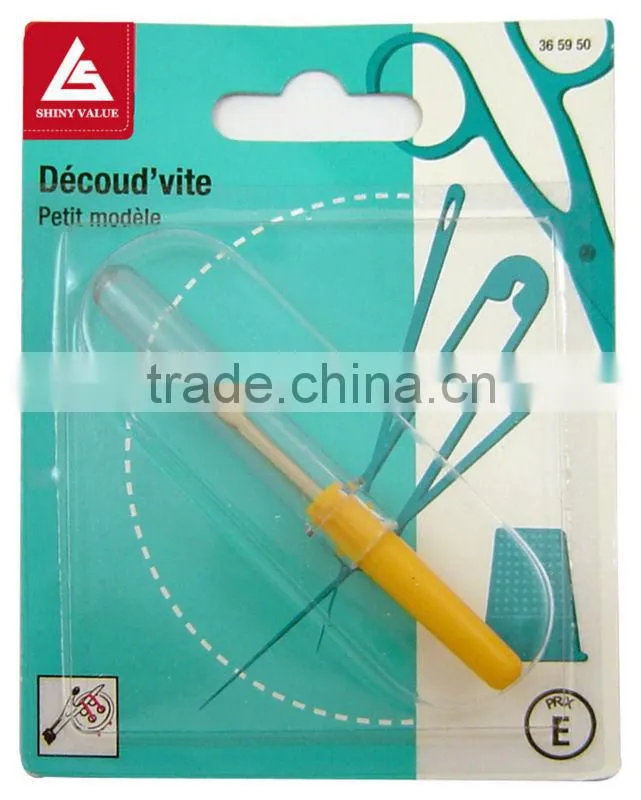 Clear Plastic Cap Stitch Unpicker Yellow Industrial Seam Ripper Wholesale