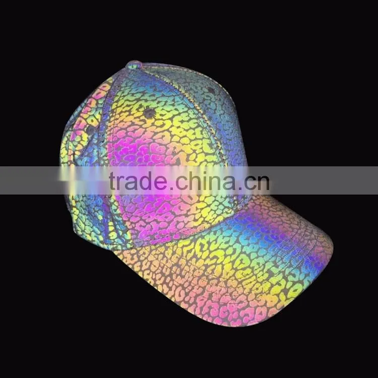 wholesale popular colorful rainbow reflective sewing fabric,rainbow reflective belt material for handbag