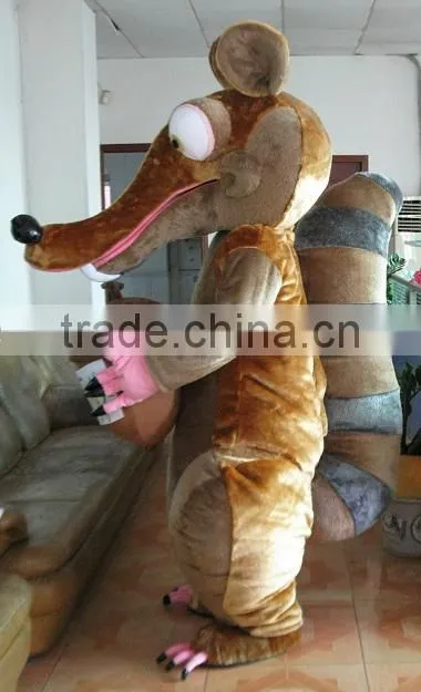 Good quality cheap adult squirrel mascot costume
