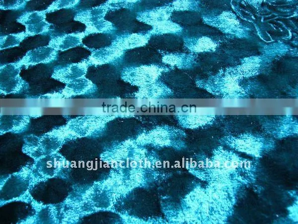 Polyester Spandex Velvet Fabric