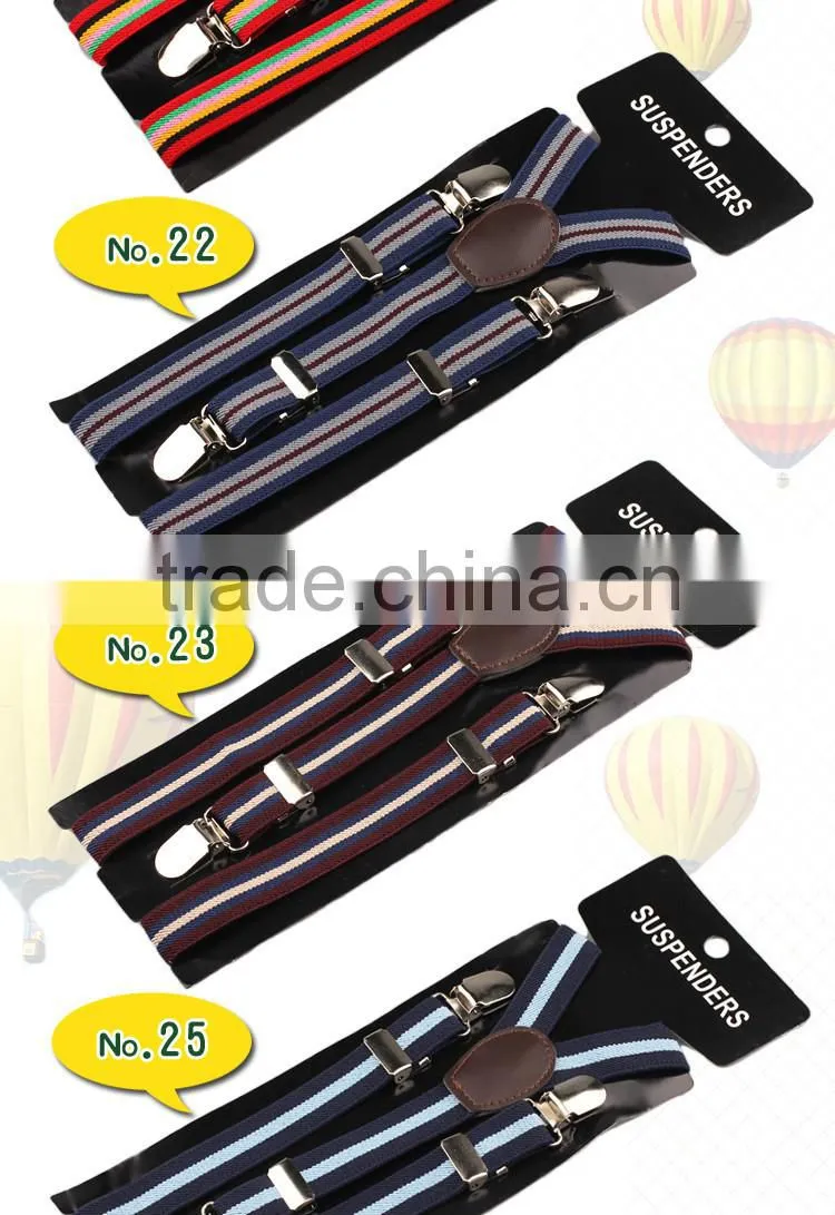 Striped Adjustable Boy/Girls Kid Toddler Suspenders Braces