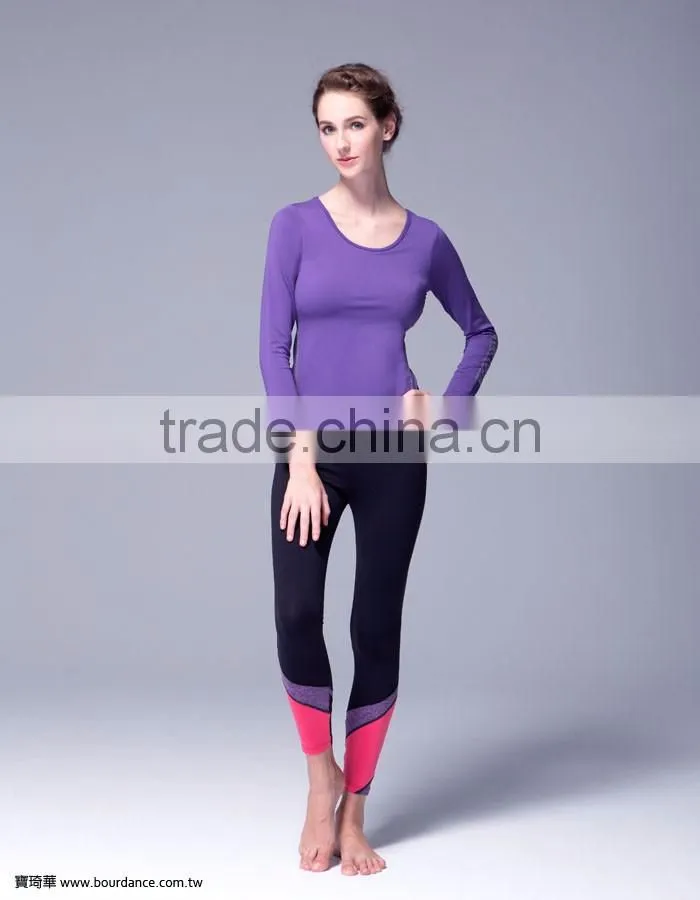 Fitness clothing tactel alphabets print yoga tops