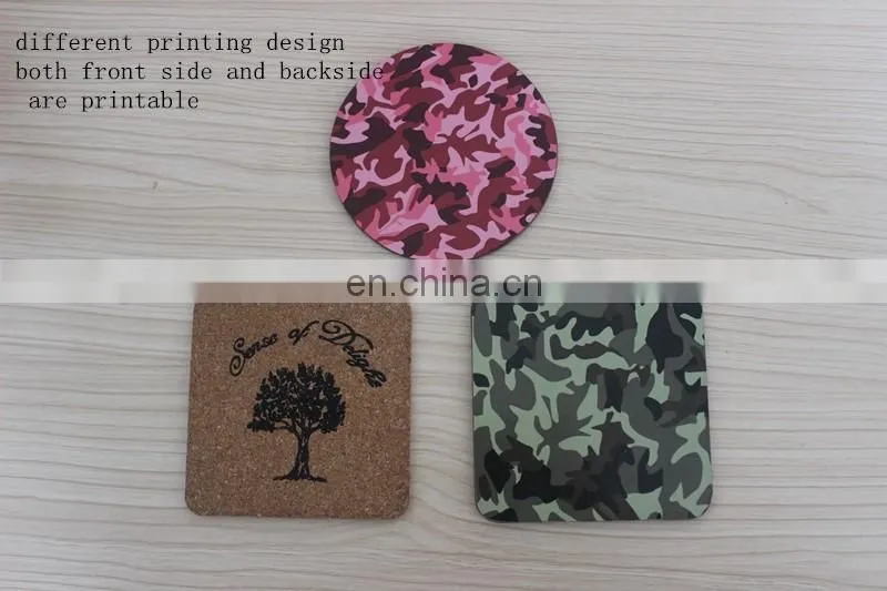 MDF coasters sublimation blank table mats wood tea coasters with custom logo
