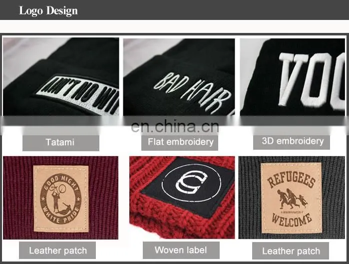 hip hop beanies knitted men custom cheap beanie hat
