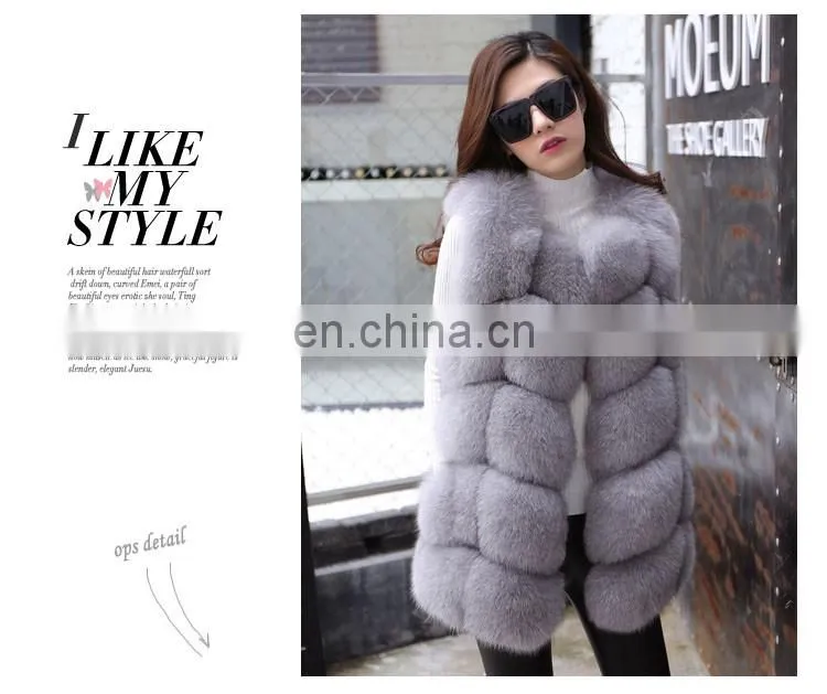 New Fashion Genuine Fox Fur Vest Women Formal Waistcoat For Women Waistcoat Designs For Girls