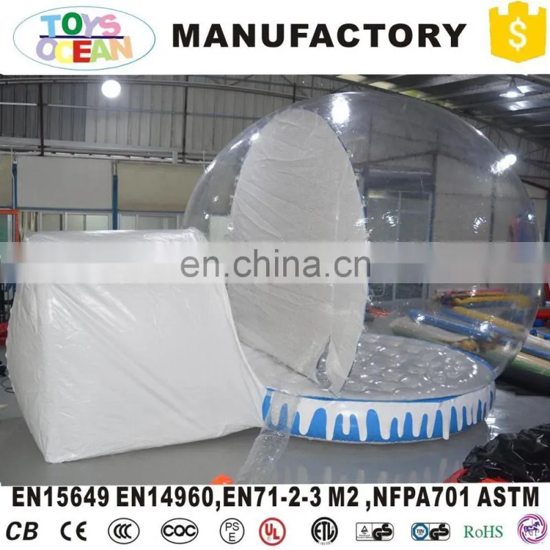 Christmas Decoration Giant inflatable snow globe Xmas Snow Ball