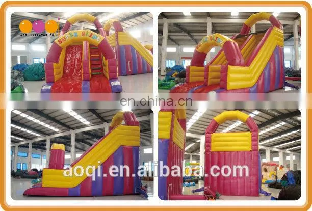 AOQI High quality PVC huge inflatable water slide slip for sale