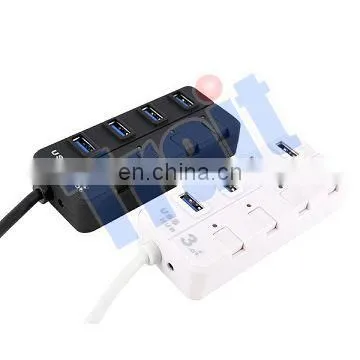 30CM 5 Gbps 4 Port USB3.0 HUB For Charging and Data Sync with LED Indicator
