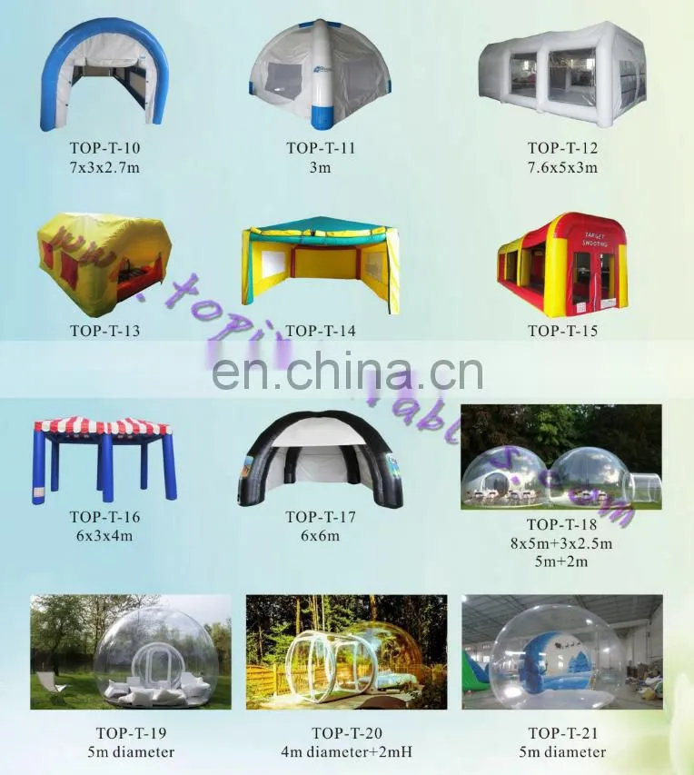 inflatable tent in advertising giant for sport party