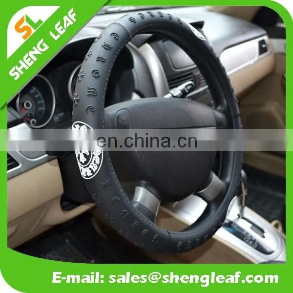 Eco friendly customize design soft silicone car steering wheel cover for girls